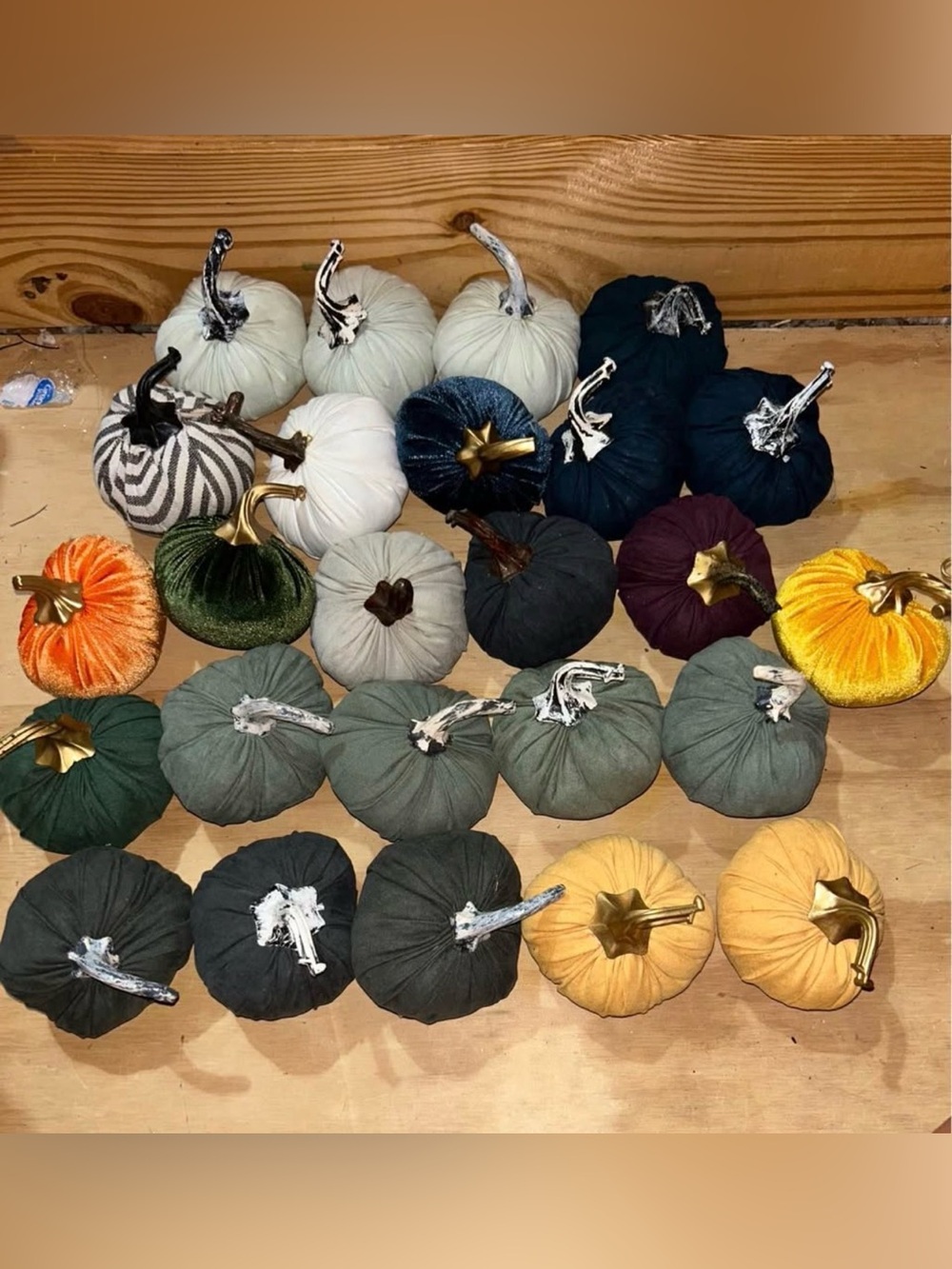Mini stuffed pumpkins